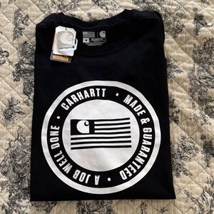 Carhartt Black and White Logo Tee